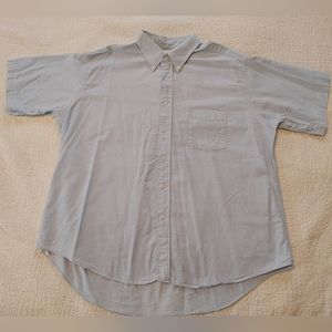 Light blue Vintage Men's half sleeve size 18 authentic shirtwear by van Heusen